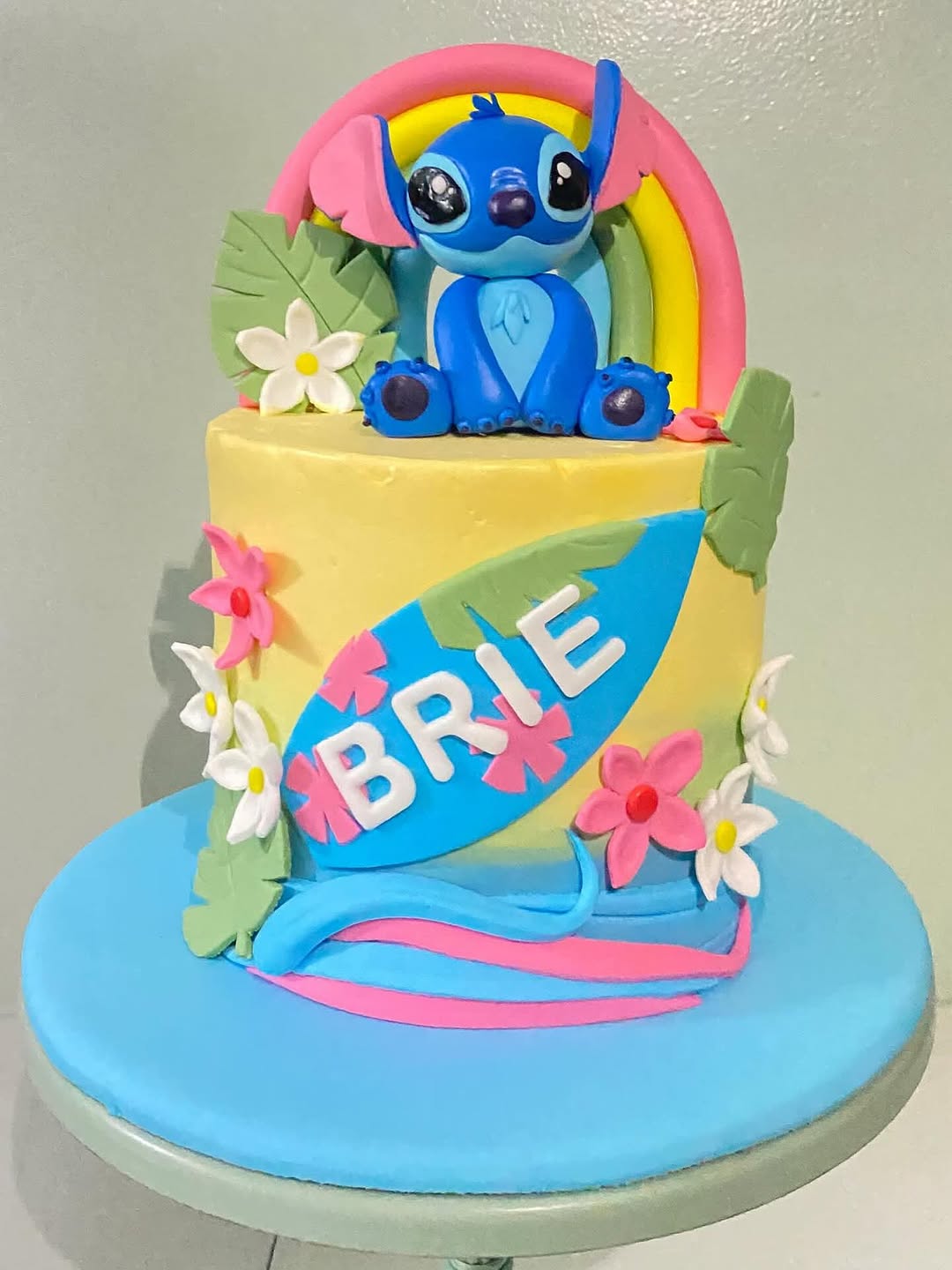 Stitch birthday cake — detailed character design in buttercream